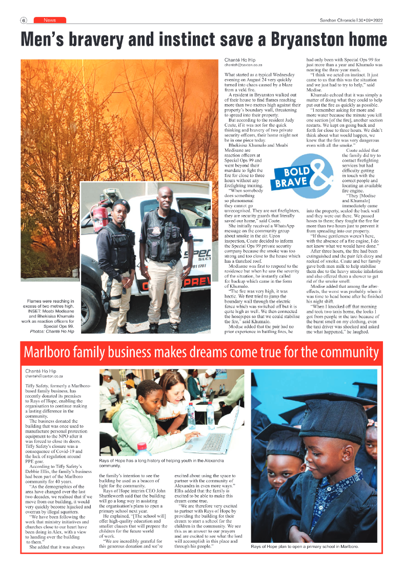 Sandton Chronicle September 30 2022 page 6