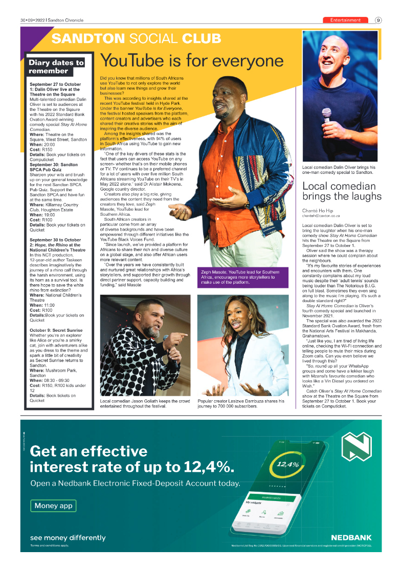 Sandton Chronicle September 30 2022 page 9