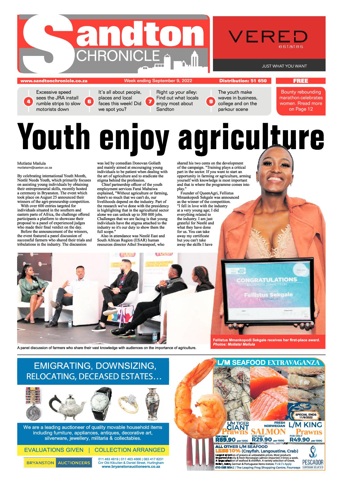 Sandton Chronicle September 9 2022 page 1