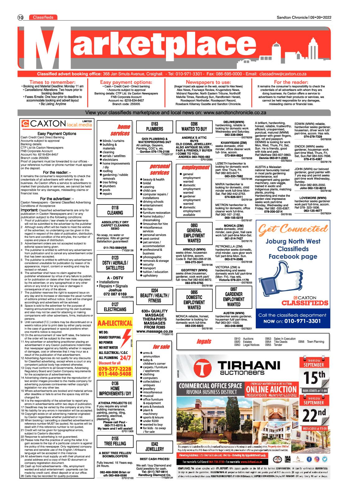 Sandton Chronicle September 9 2022 page 10