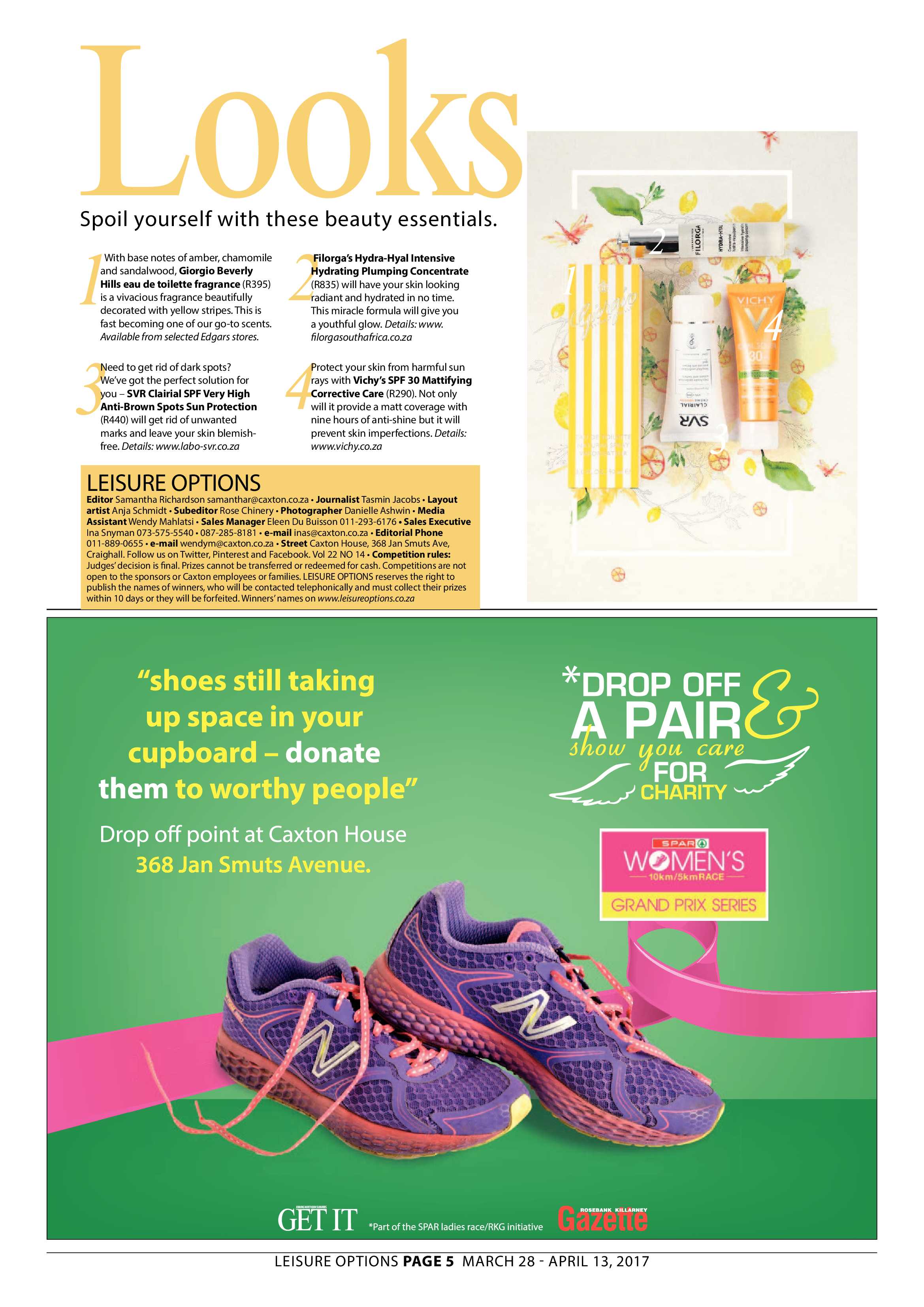 LEISURE OPTIONS PAGE 8 MARCH 28 – APRIL 13, 2017 page 5