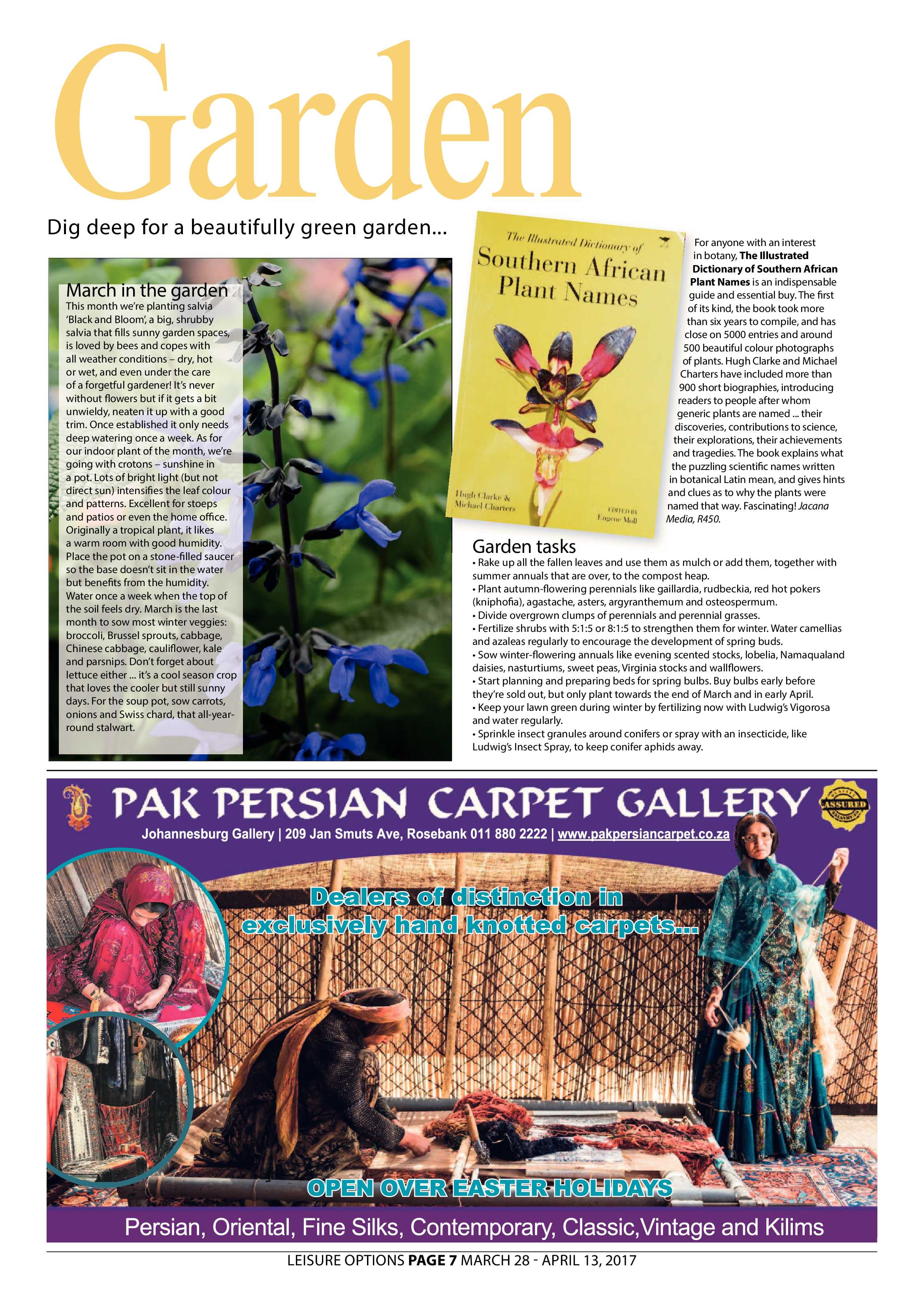 LEISURE OPTIONS PAGE 8 MARCH 28 – APRIL 13, 2017 page 7