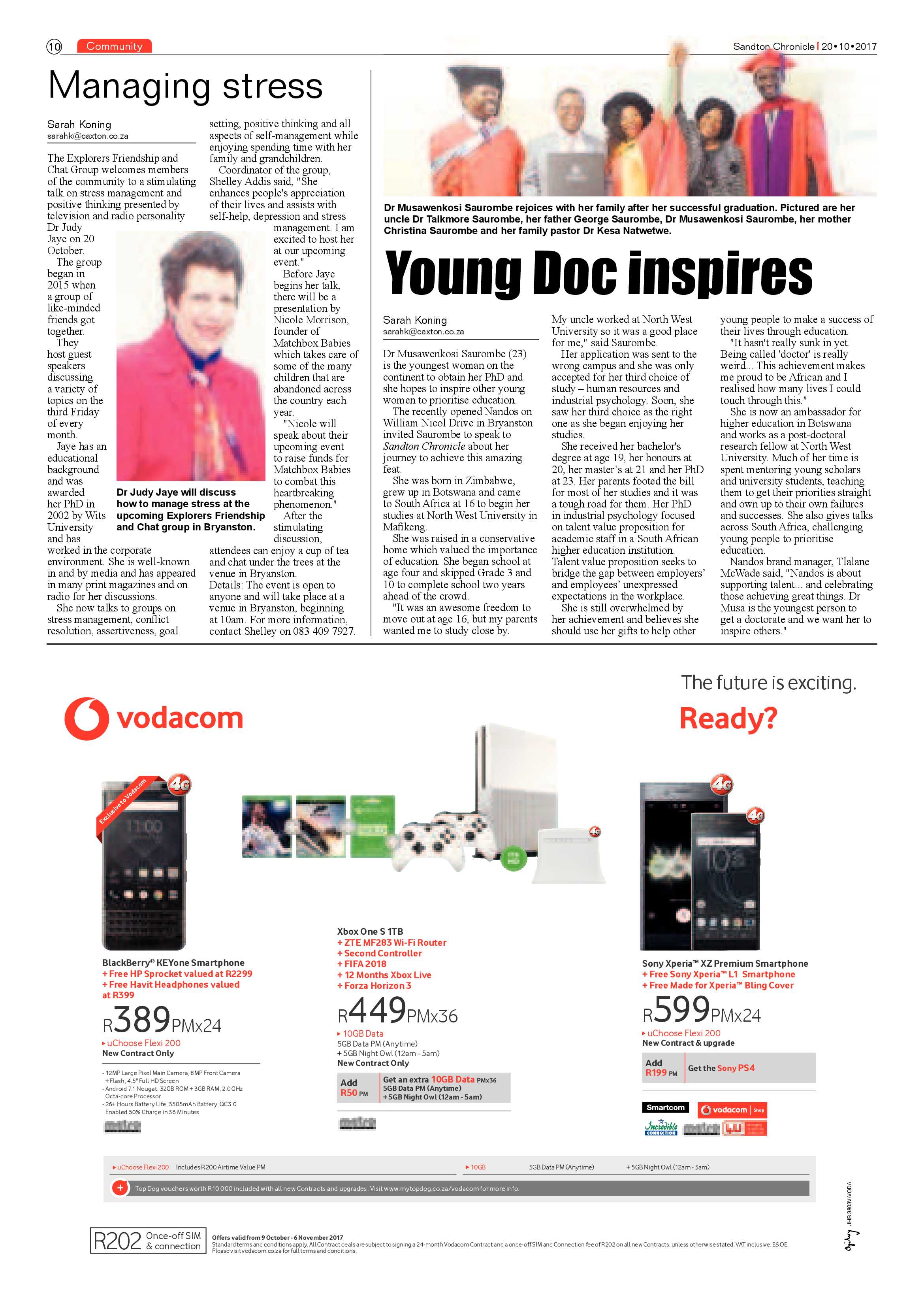 Sandton Chronicle 20 October 2017 page 10