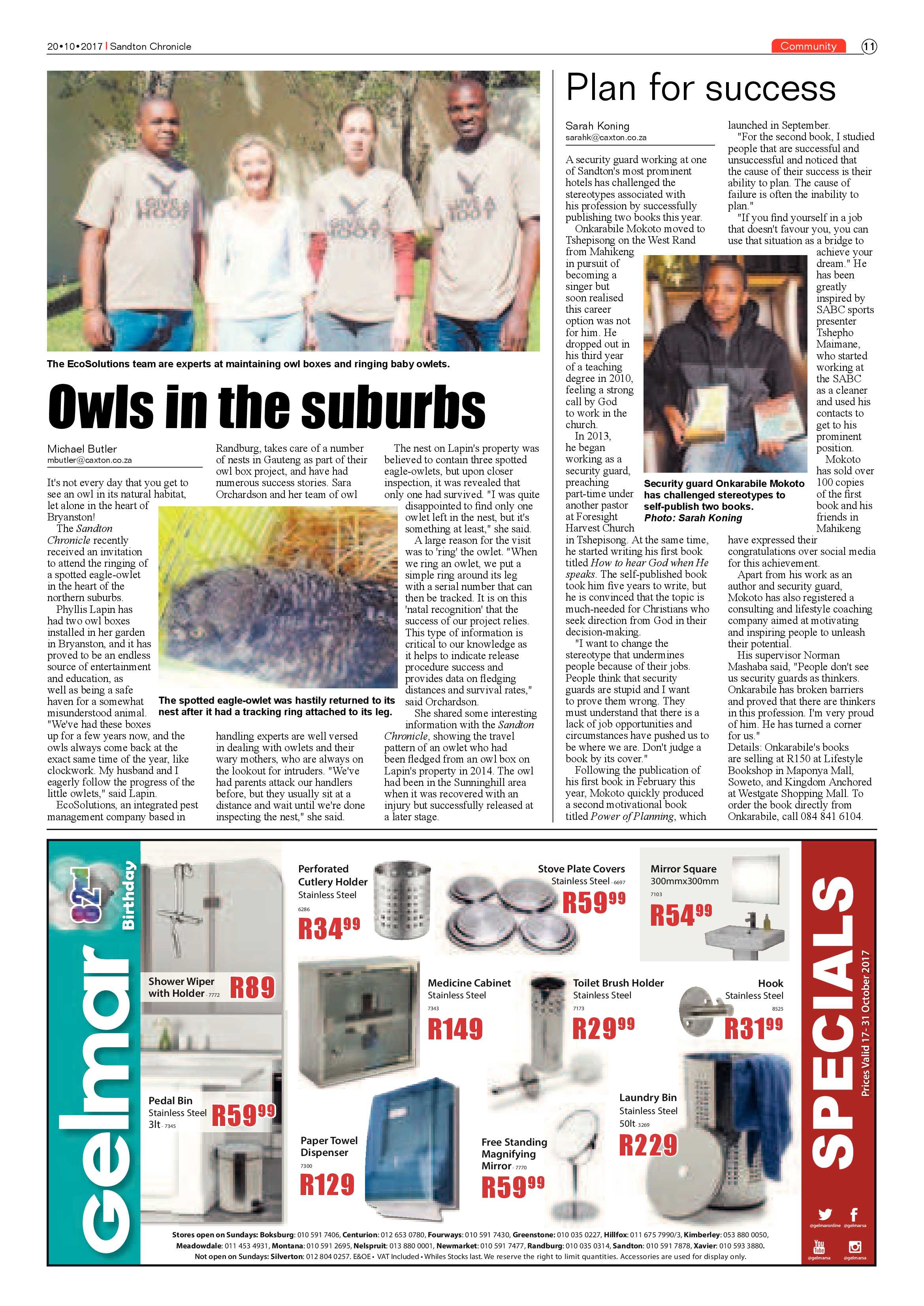 Sandton Chronicle 20 October 2017 page 11