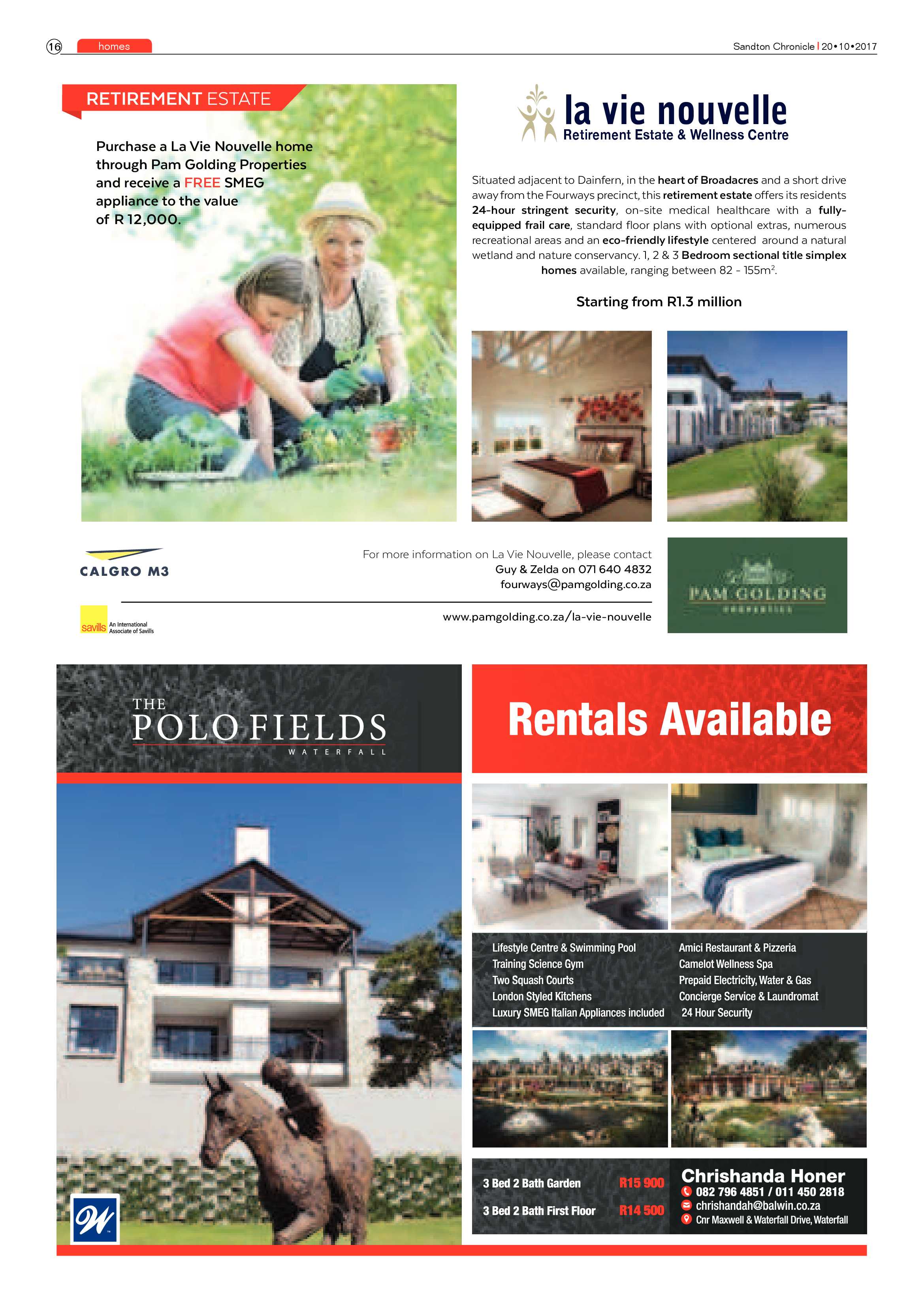 Sandton Chronicle 20 October 2017 page 16