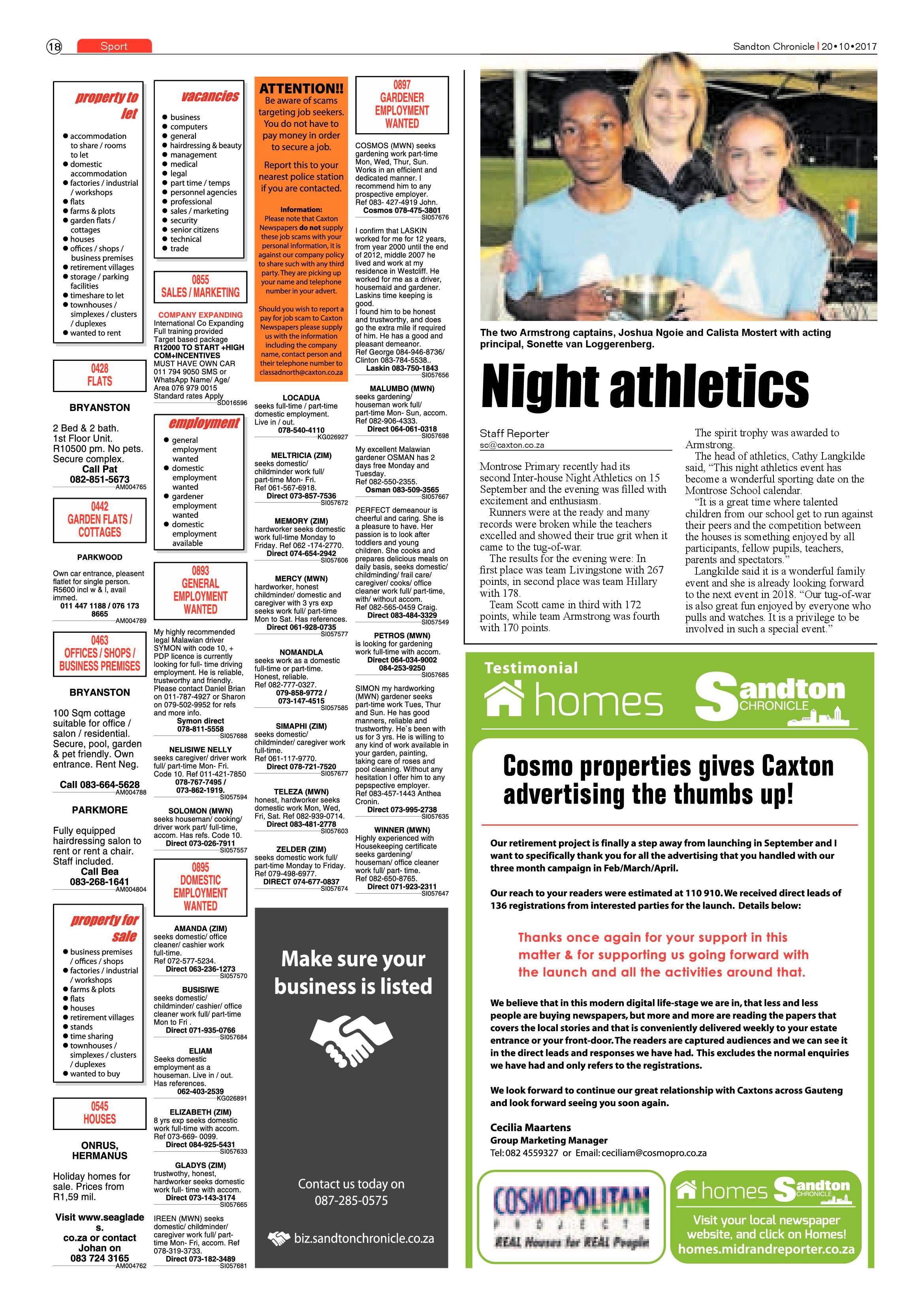 Sandton Chronicle 20 October 2017 page 18