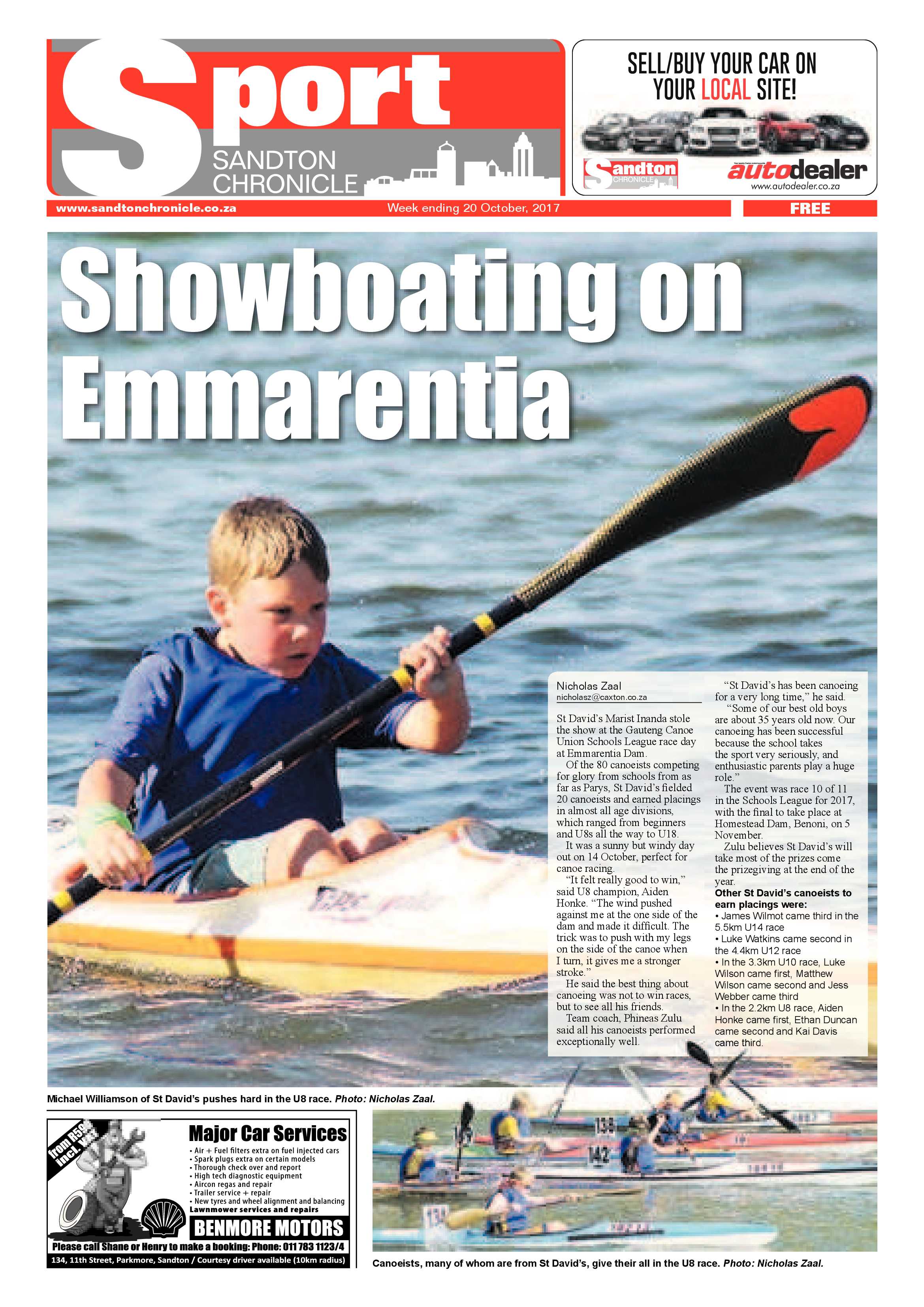 Sandton Chronicle 20 October 2017 page 20