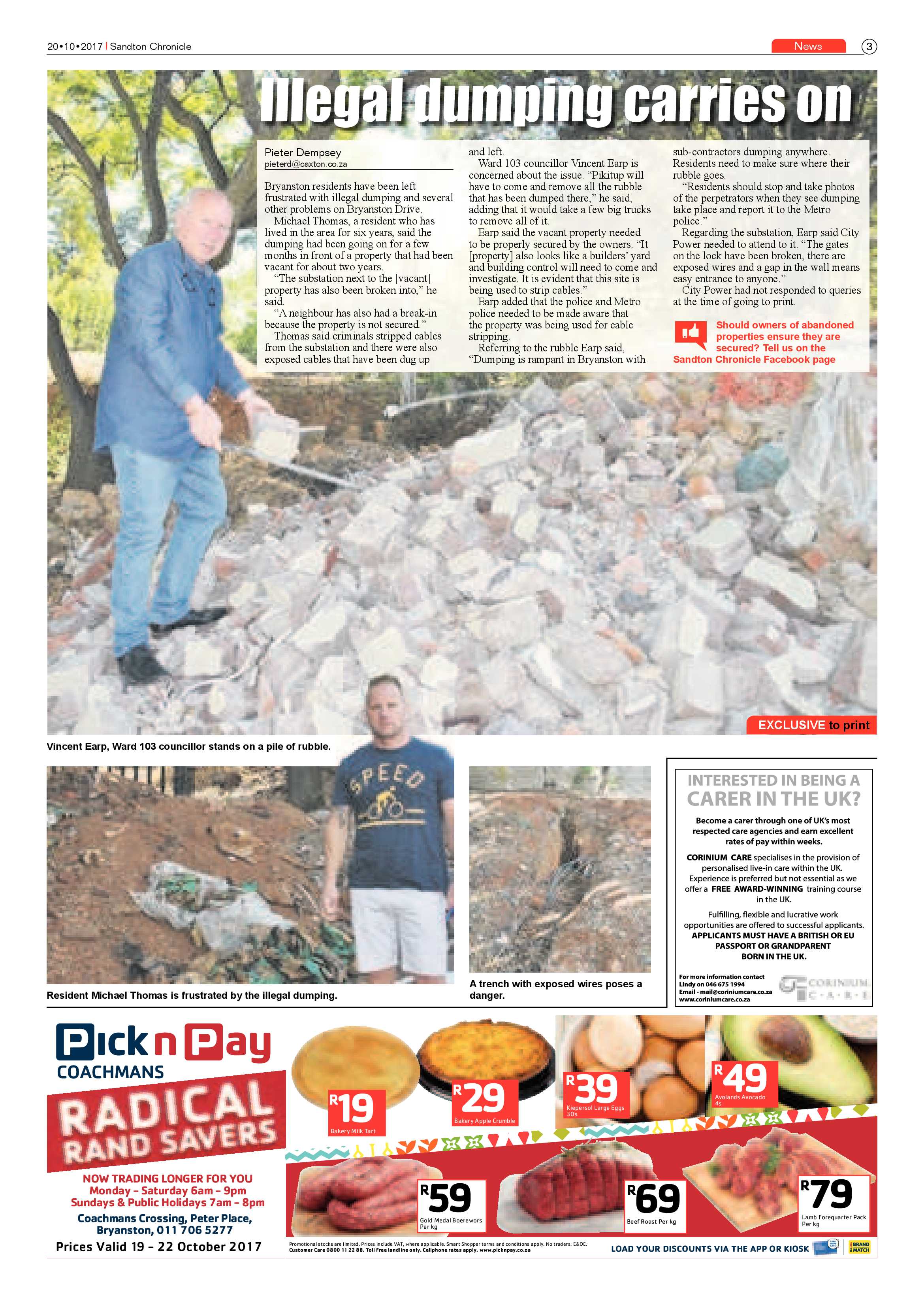 Sandton Chronicle 20 October 2017 page 3