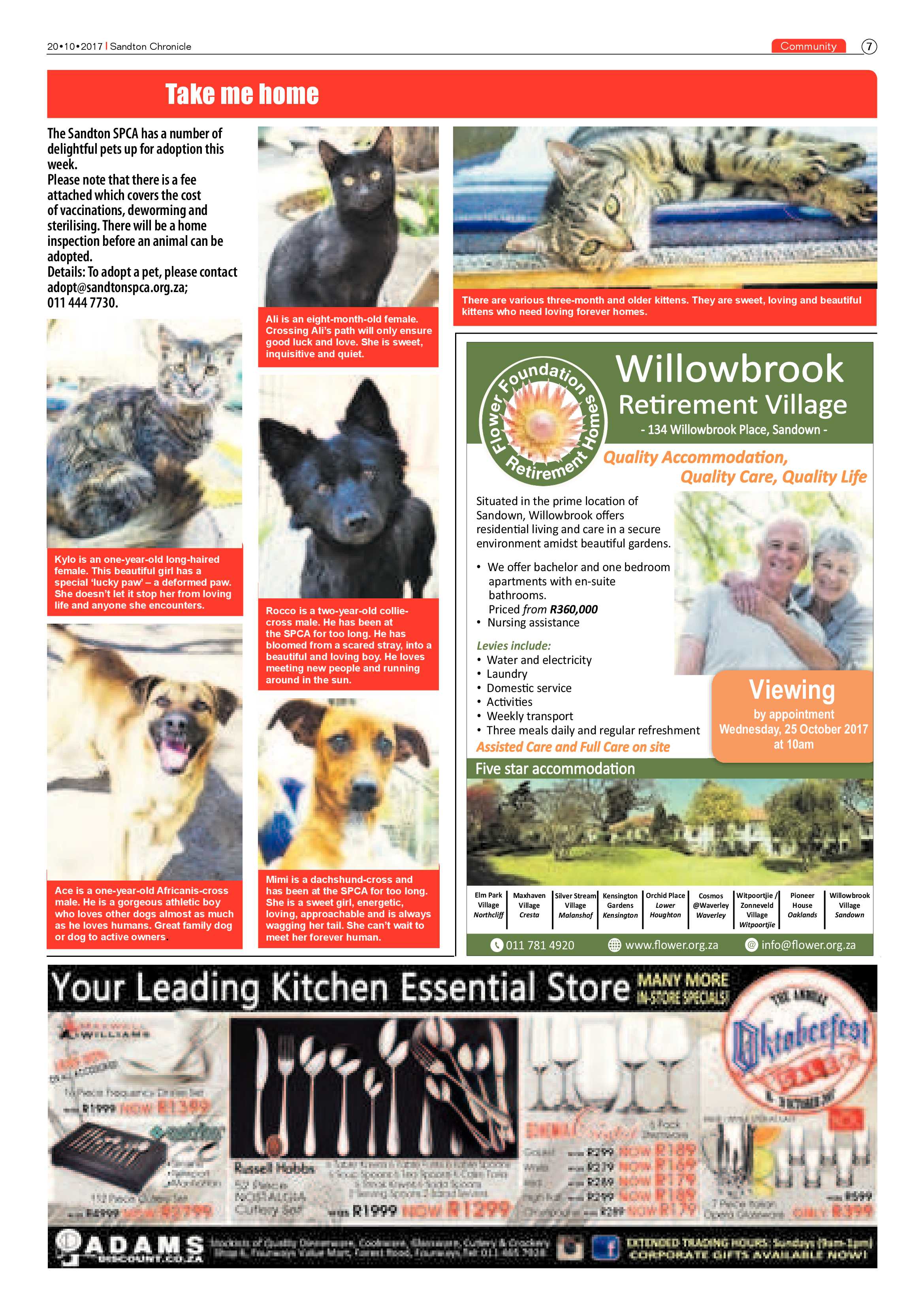 Sandton Chronicle 20 October 2017 page 7