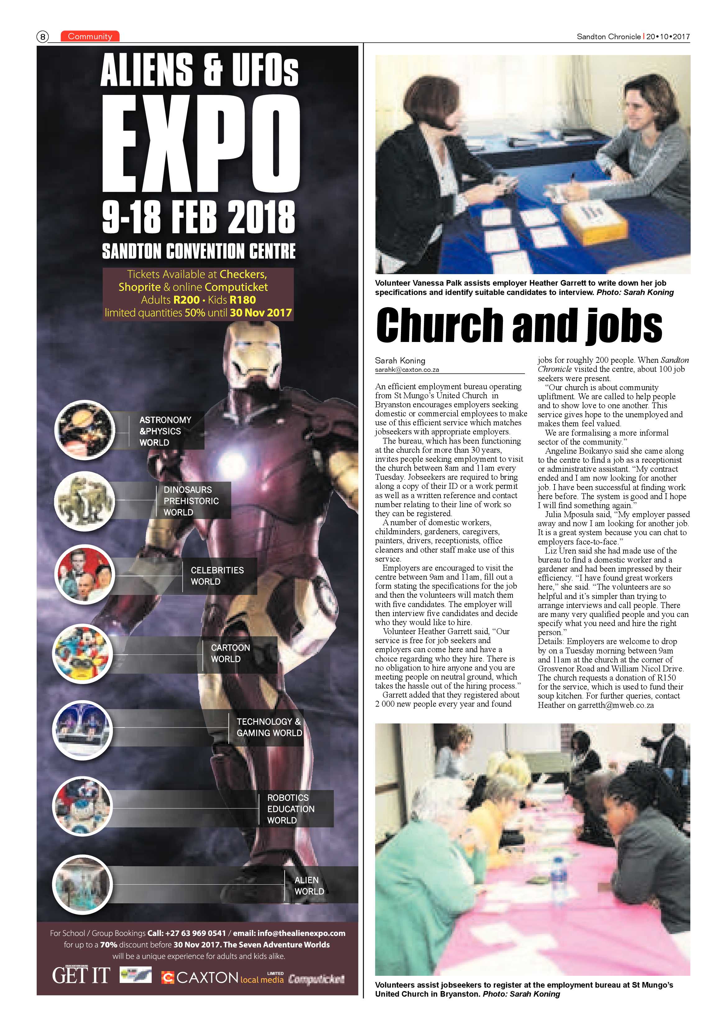 Sandton Chronicle 20 October 2017 page 8