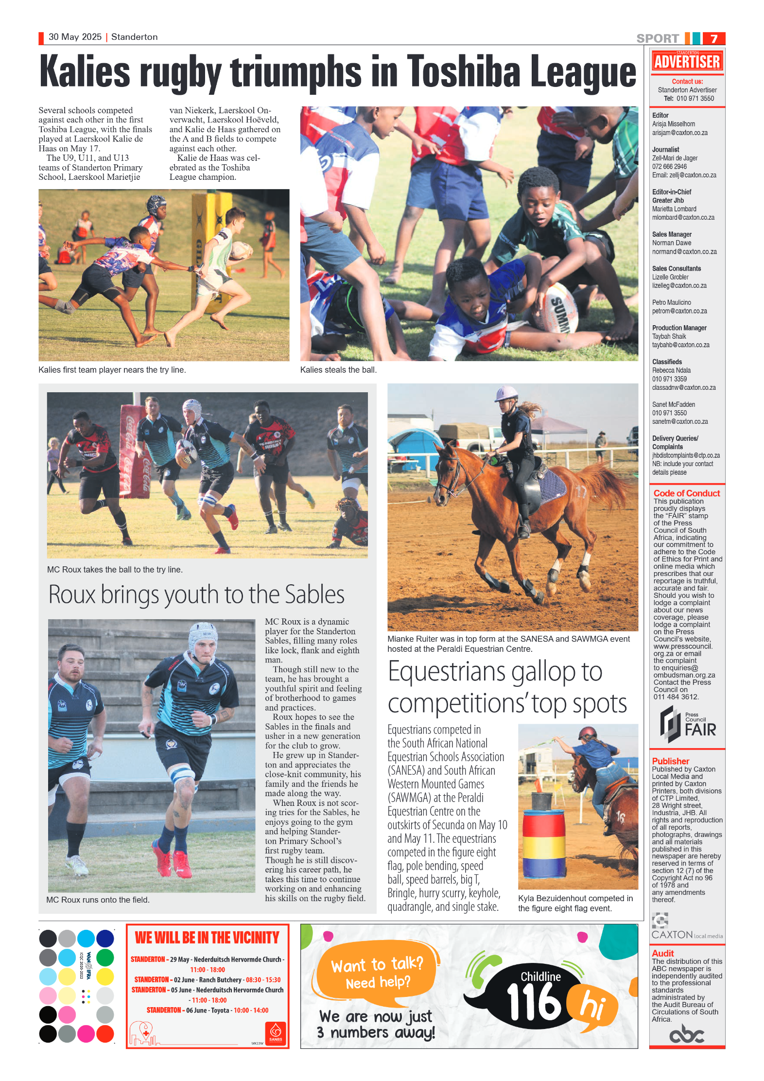 Standerton Advertiser 30 May 2025 page 7
