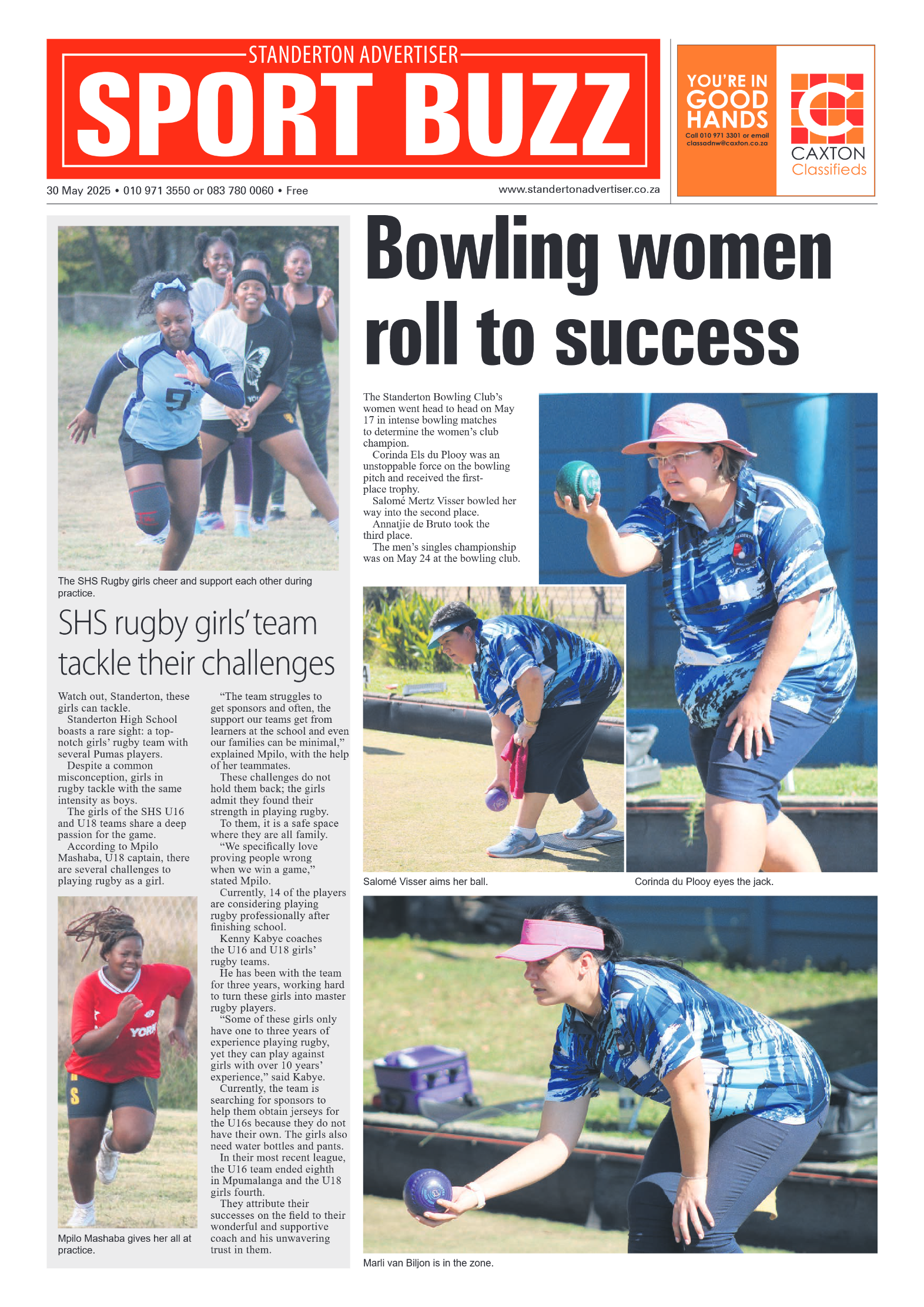 Standerton Advertiser 30 May 2025 page 8