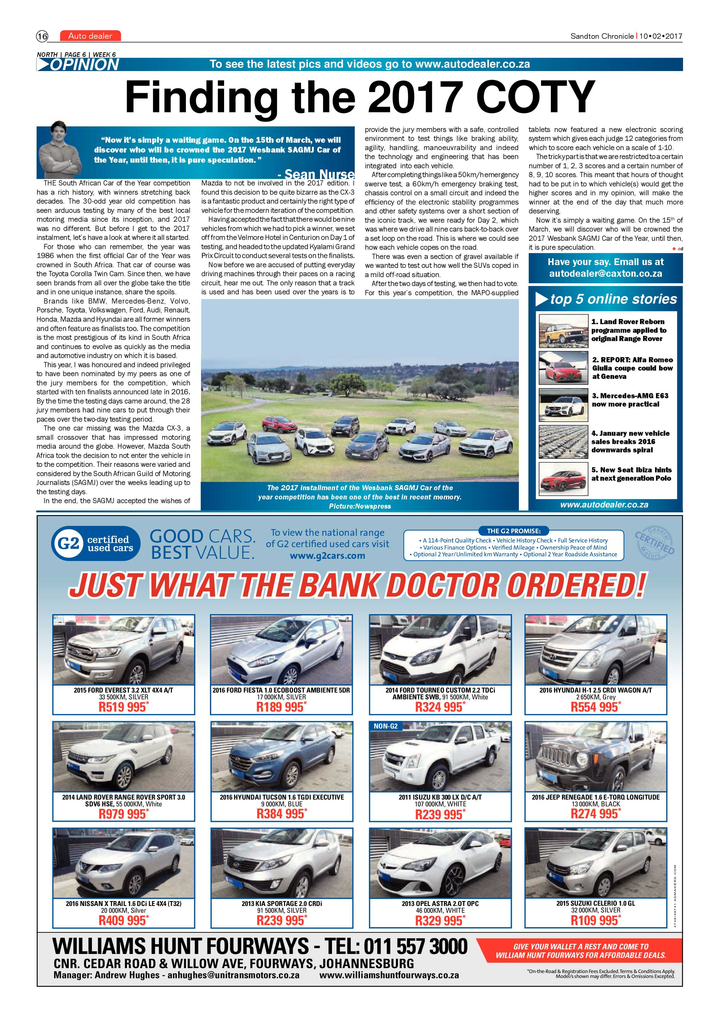 Sandton Chronicle 10 February 2017 page 16