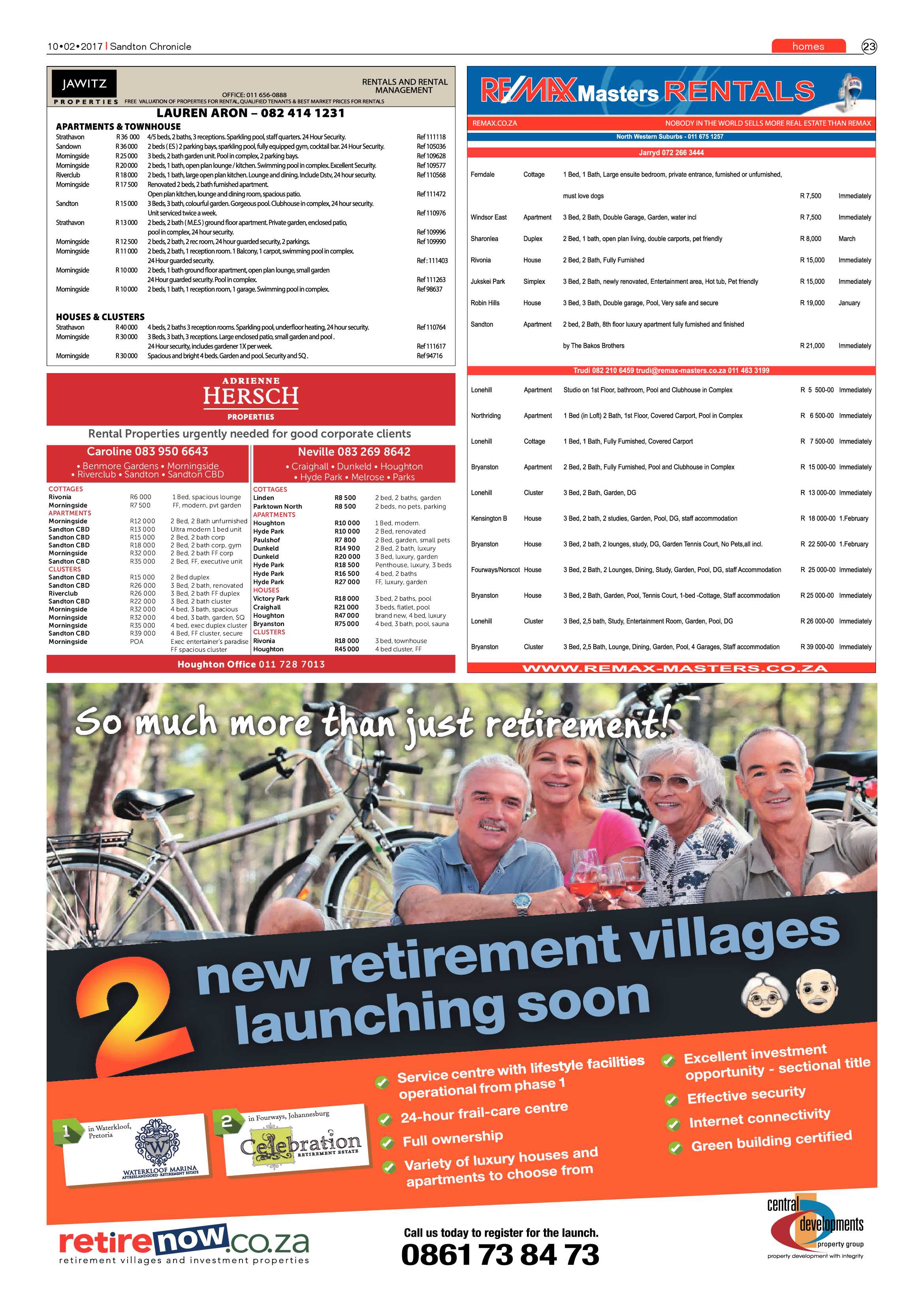 Sandton Chronicle 10 February 2017 page 23