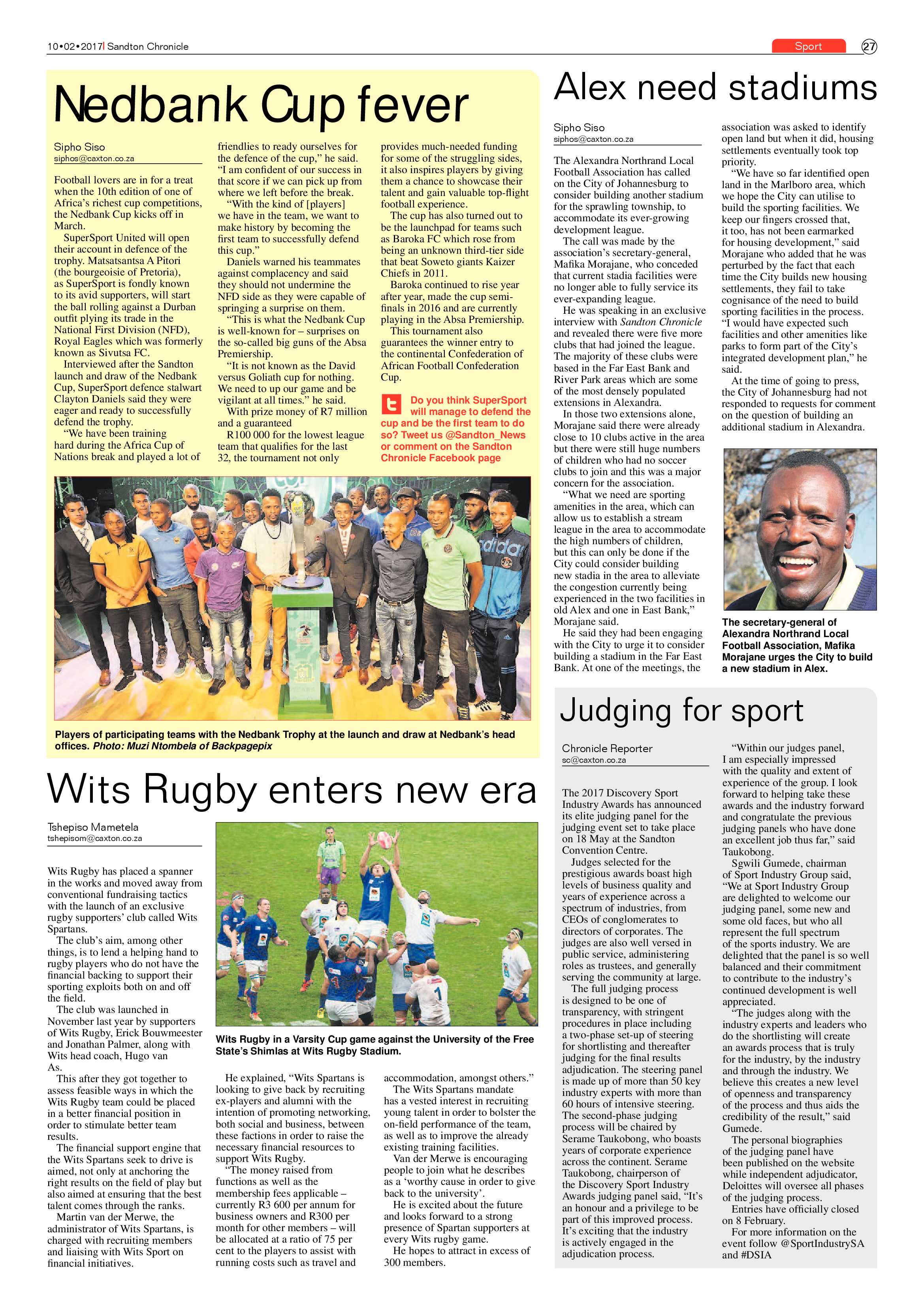 Sandton Chronicle 10 February 2017 page 27