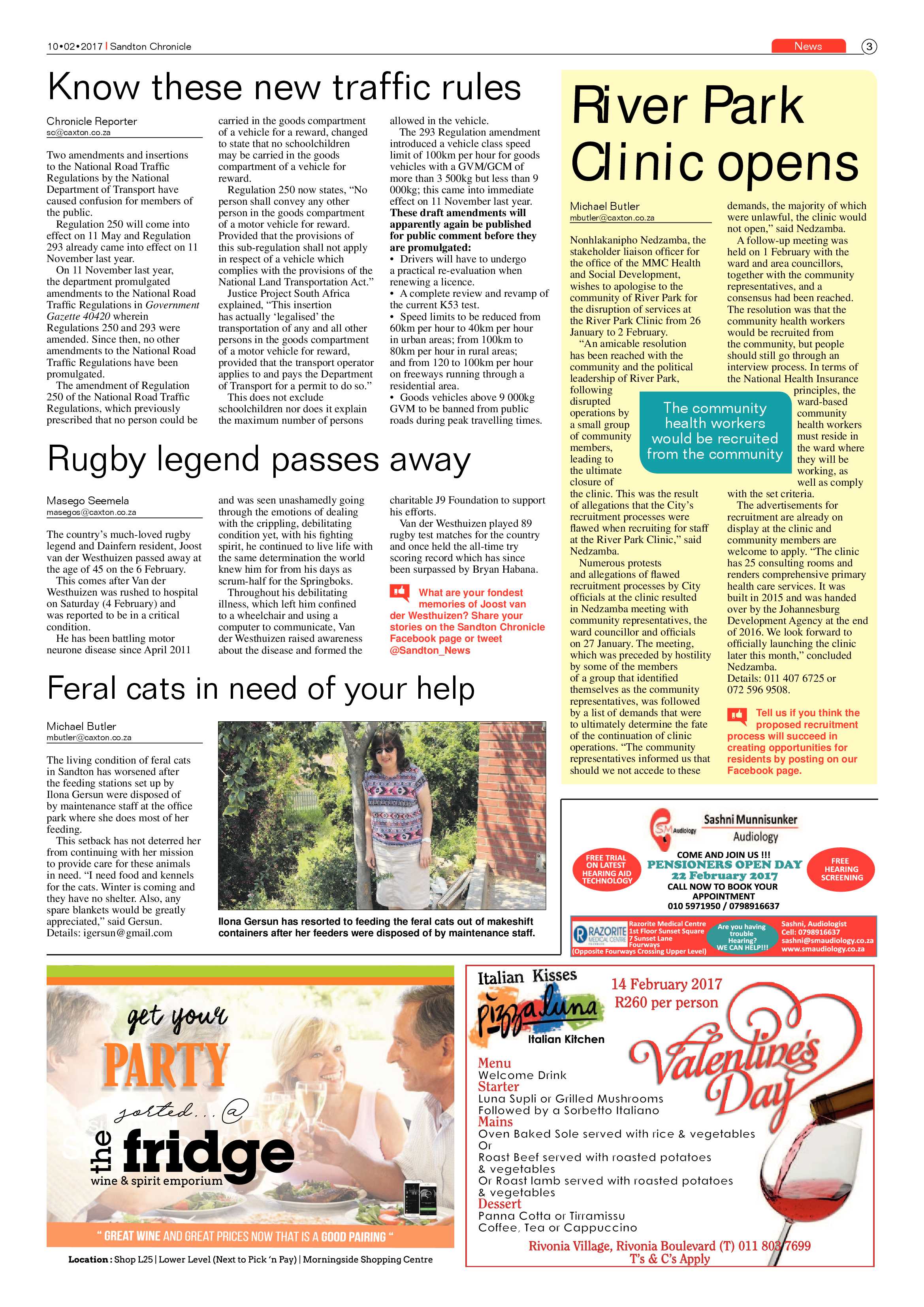 Sandton Chronicle 10 February 2017 page 3