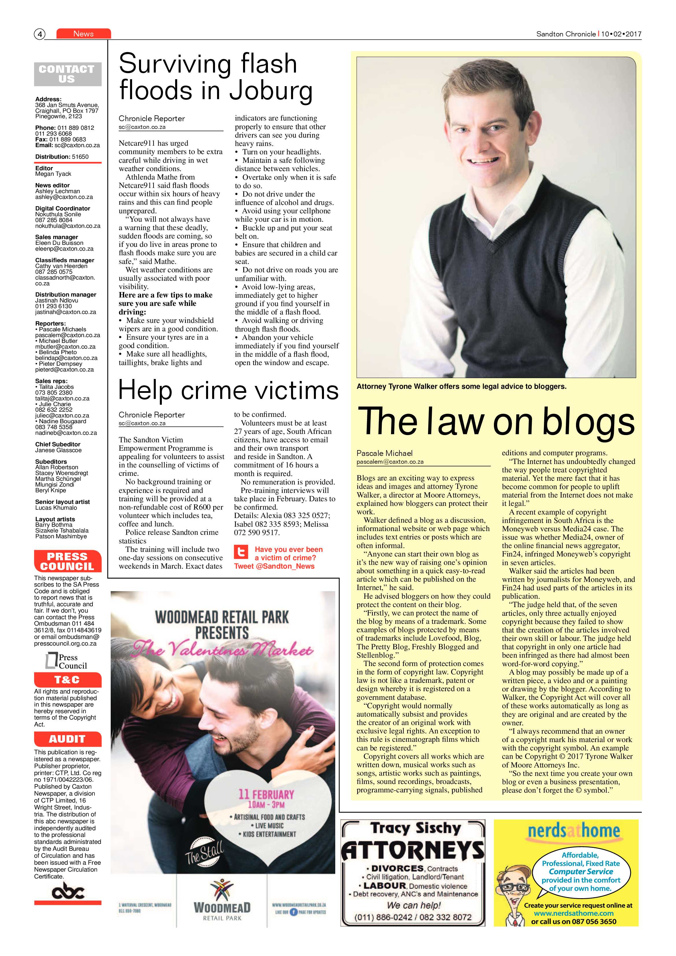 Sandton Chronicle 10 February 2017 page 4