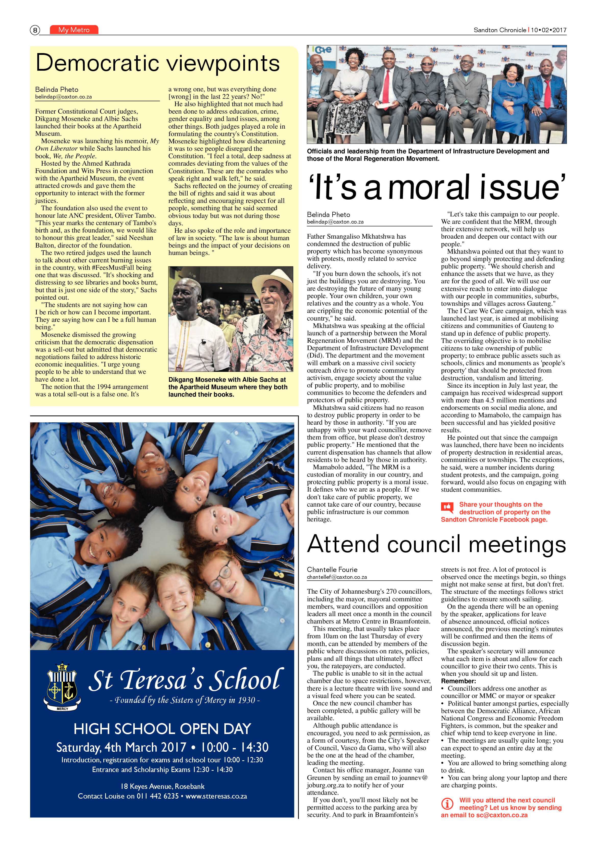 Sandton Chronicle 10 February 2017 page 8