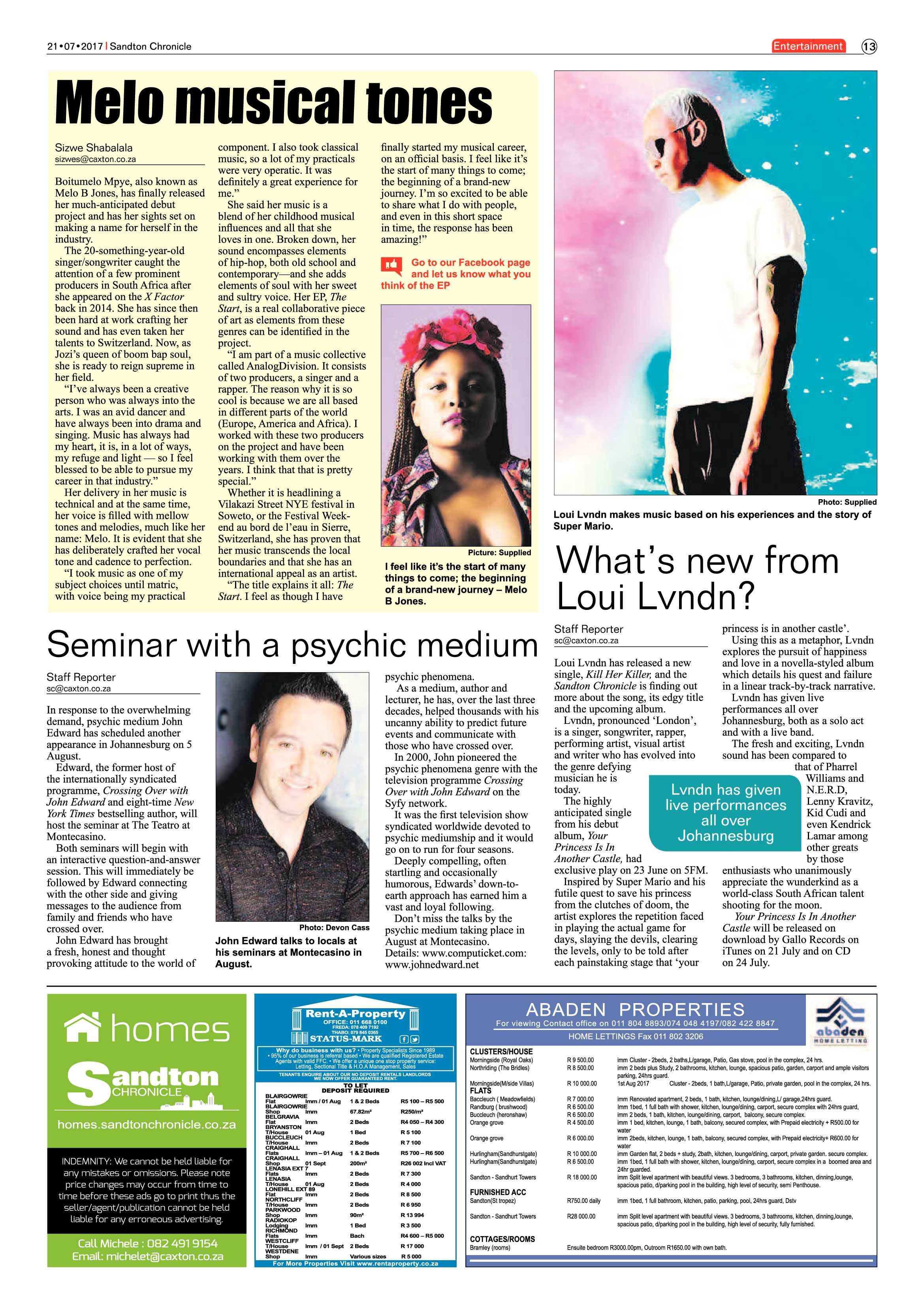 Sandton Chronicles 21 July 2017 page 13