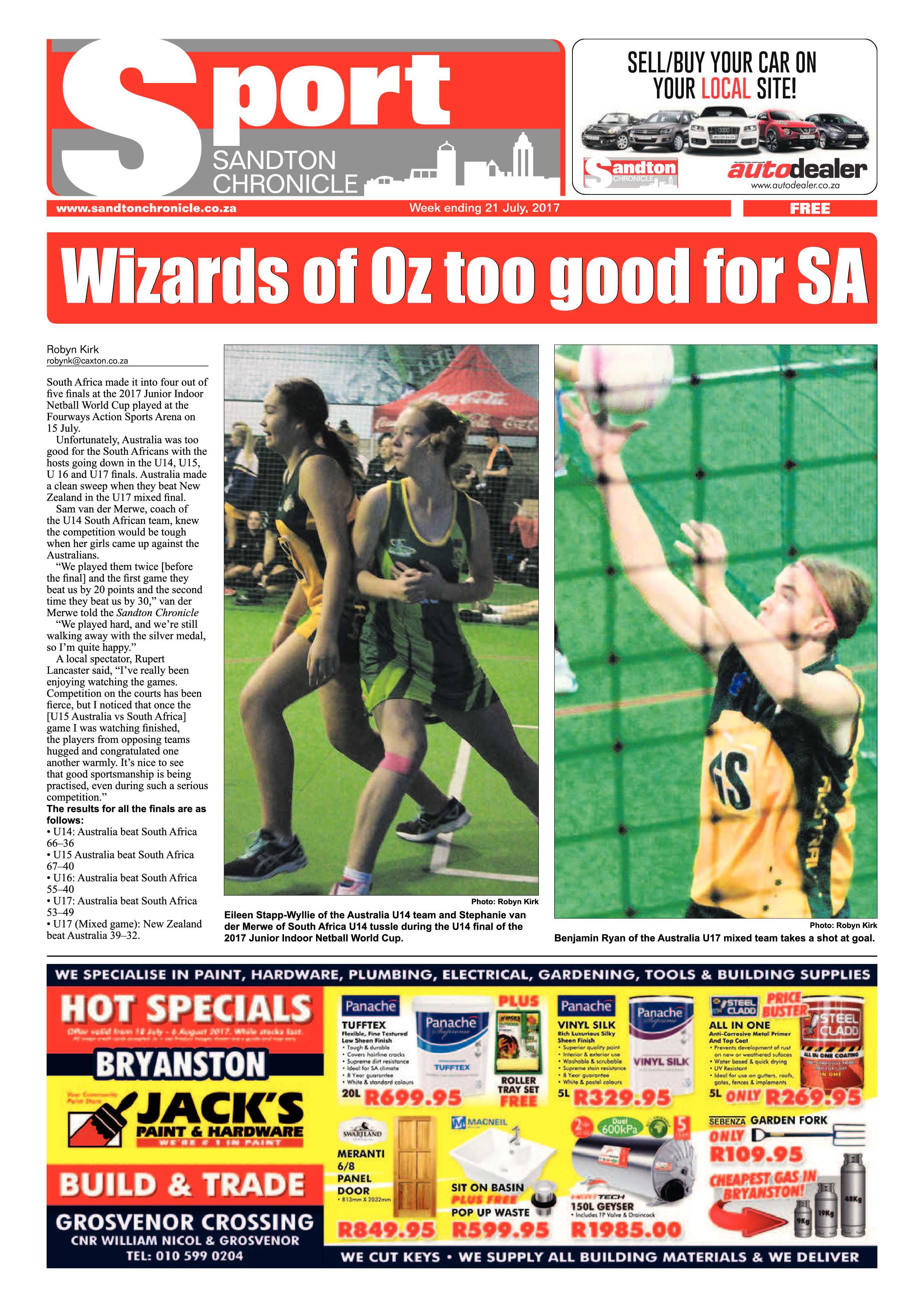 Sandton Chronicles 21 July 2017 page 20