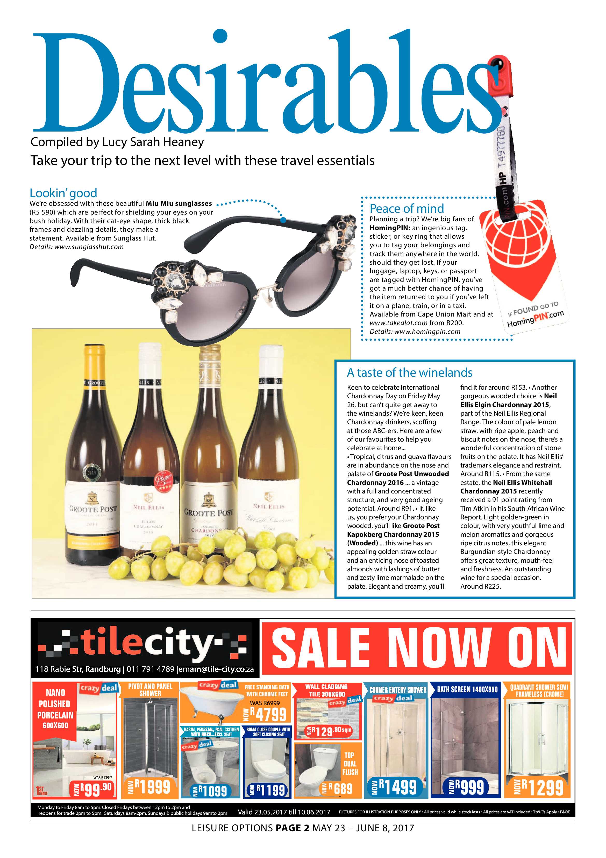 Leisure Options 23 May – 8 June 2017 page 2