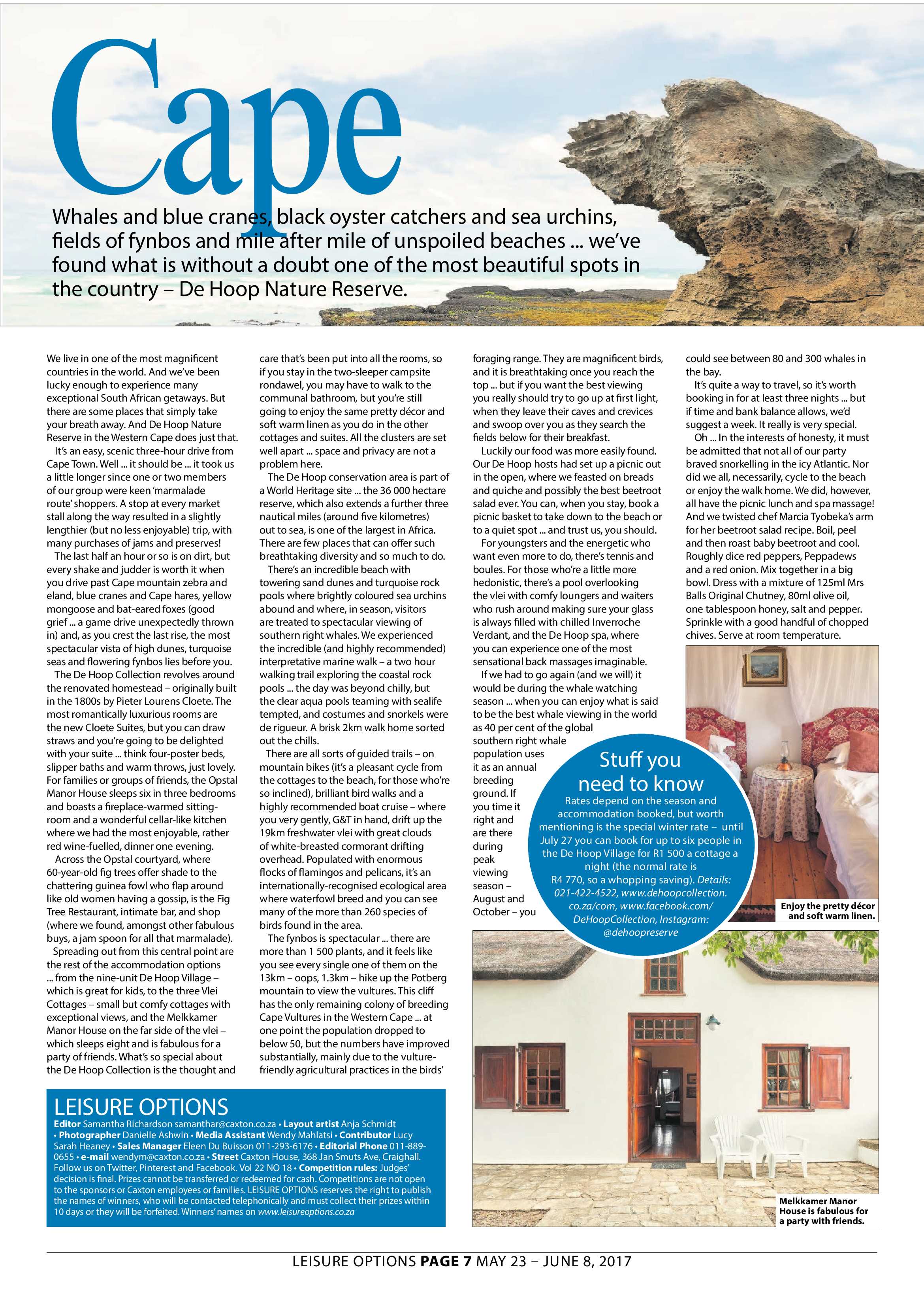 Leisure Options 23 May – 8 June 2017 page 7