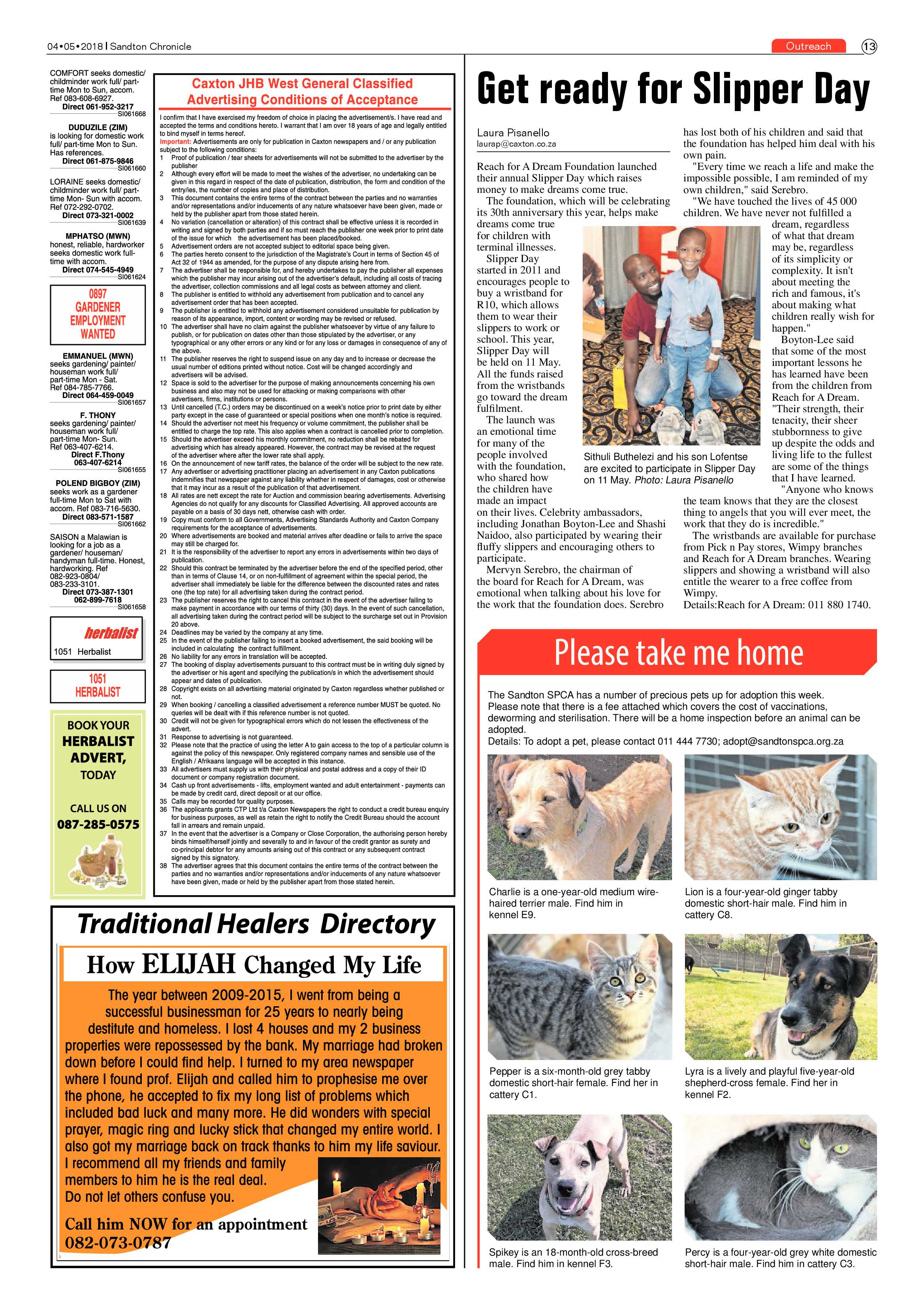 Sandton Chronicle 4 May 2018 page 13