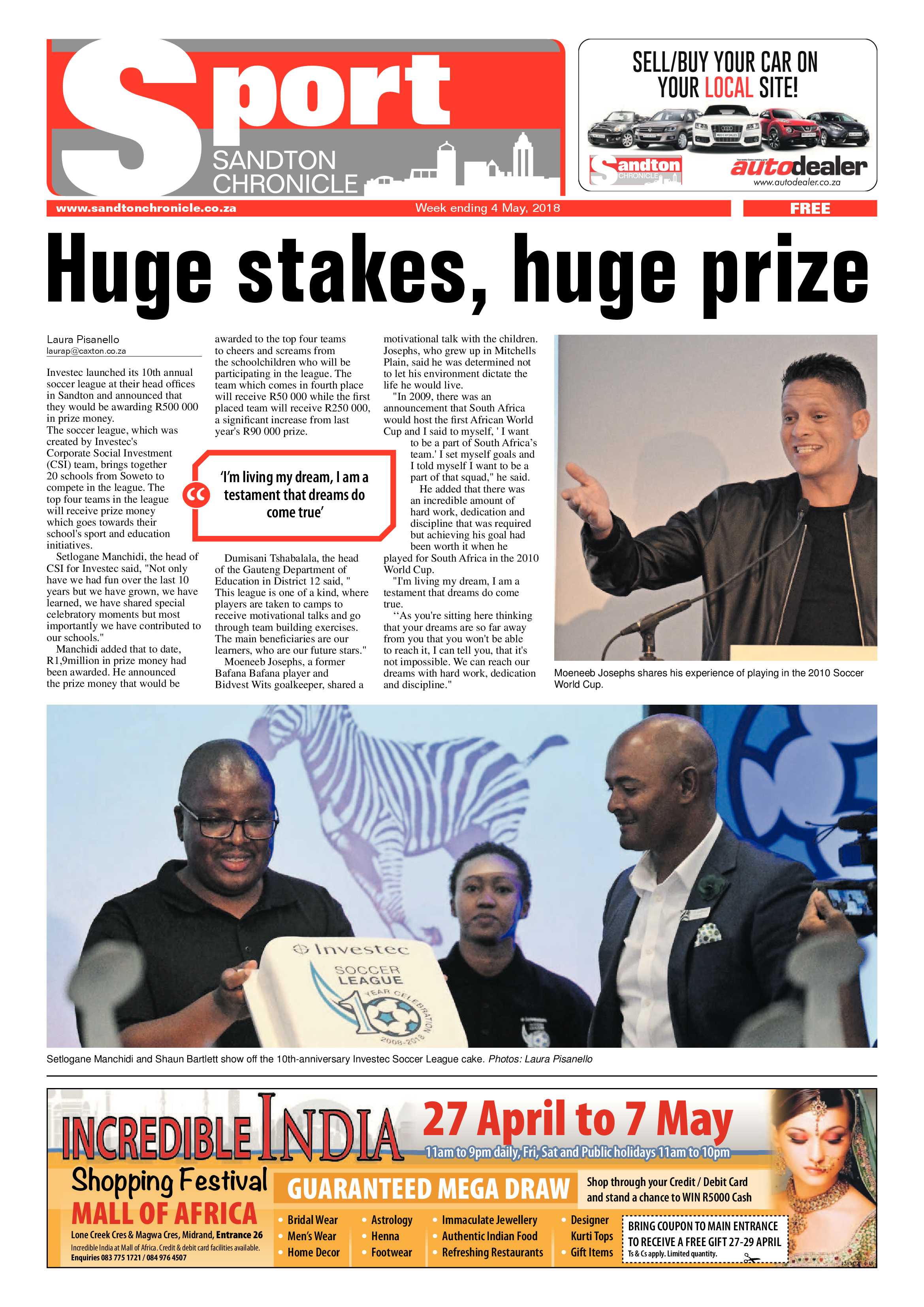 Sandton Chronicle 4 May 2018 page 16
