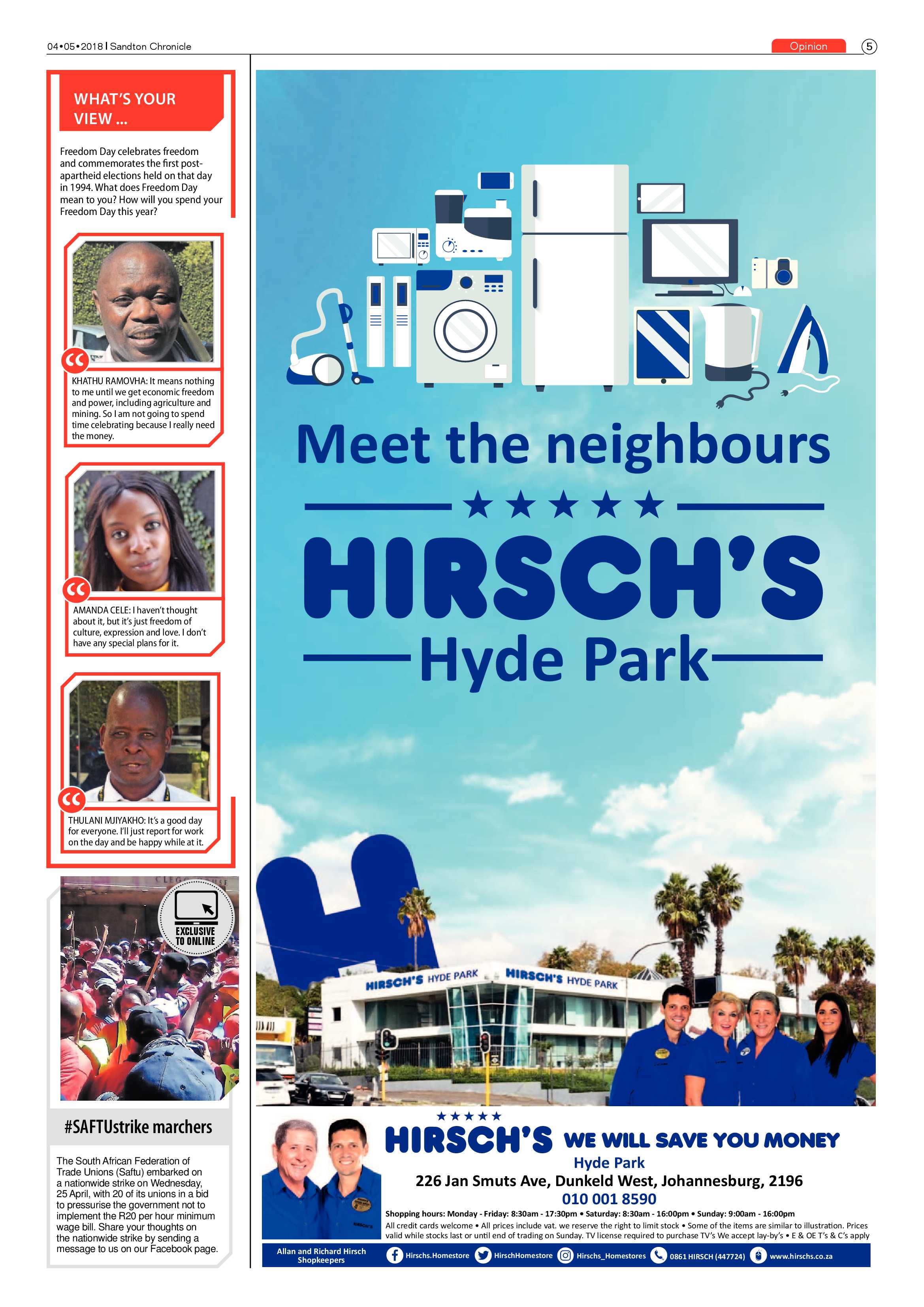Sandton Chronicle 4 May 2018 page 5
